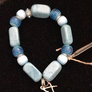 BLUE OCEAN bracelet. Sunglasses charm